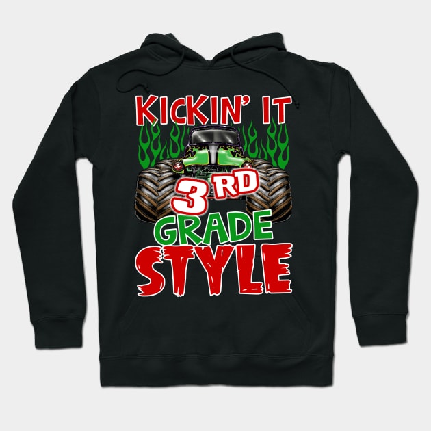 Kickin it 3rd Grade Back to School Teacher Hoodie by Camryndougherty